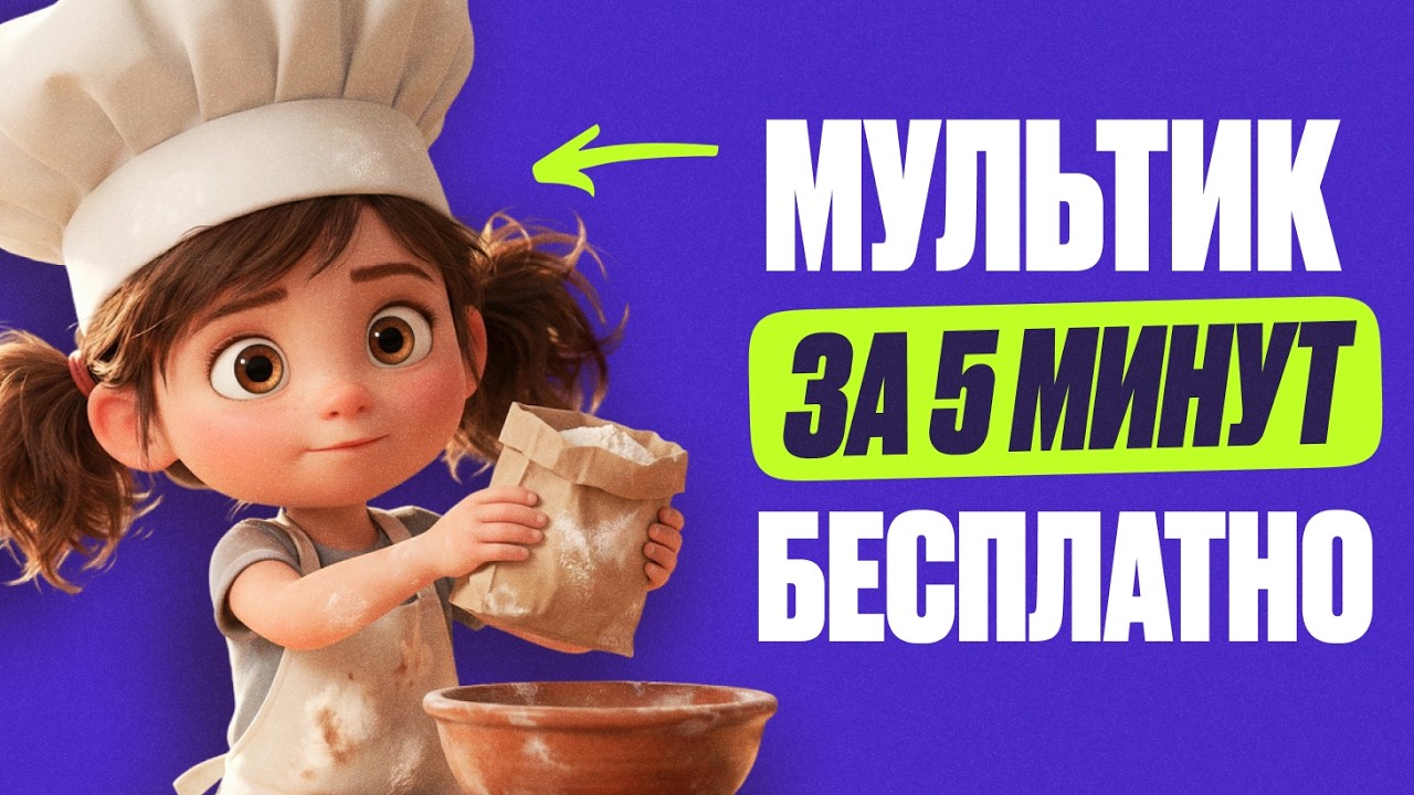 Как БЕСПЛАТНО создать мультфильм в нейросетях / ПОШАГОВЫЙ способ для новичков