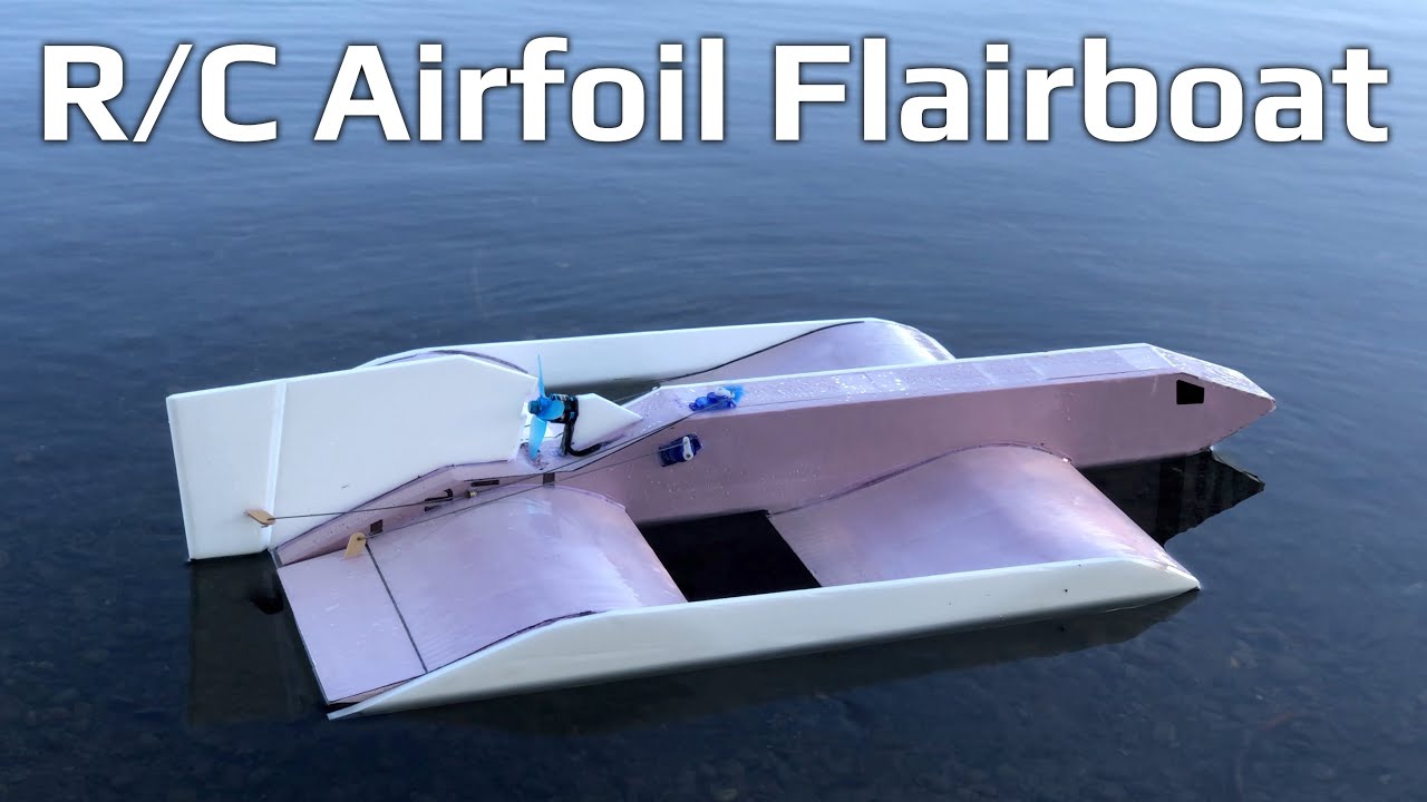 Первый в мире радиоуправляемый аэродинамический катер Flairboat
