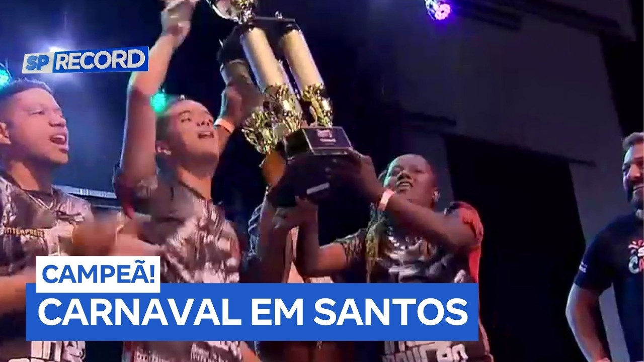 União Imperial conquista título do carnaval santista com disputa acirrada