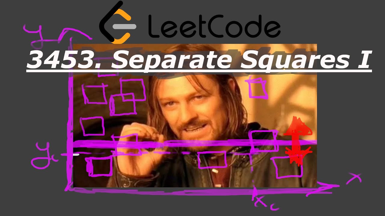Solving Leetcode Daily 3453. Separate Squares I in Python