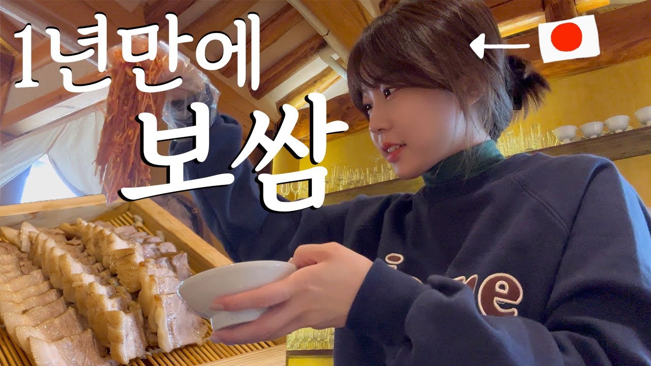 1년만에 보쌈을 먹는날의 브이로그 | 삼청동 카페