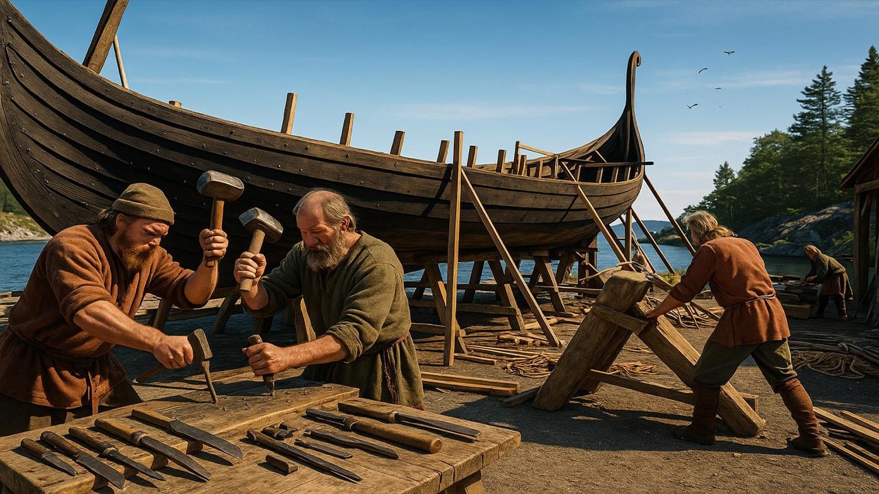 How Viking Ships Were Built Without Modern Tools