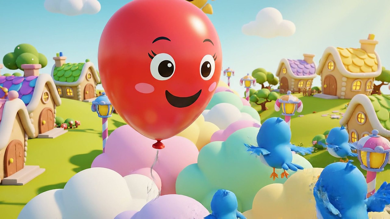 Magic Balloon Goes Pop Pop Paa | Colorful Party Song & Nursery Rhymes