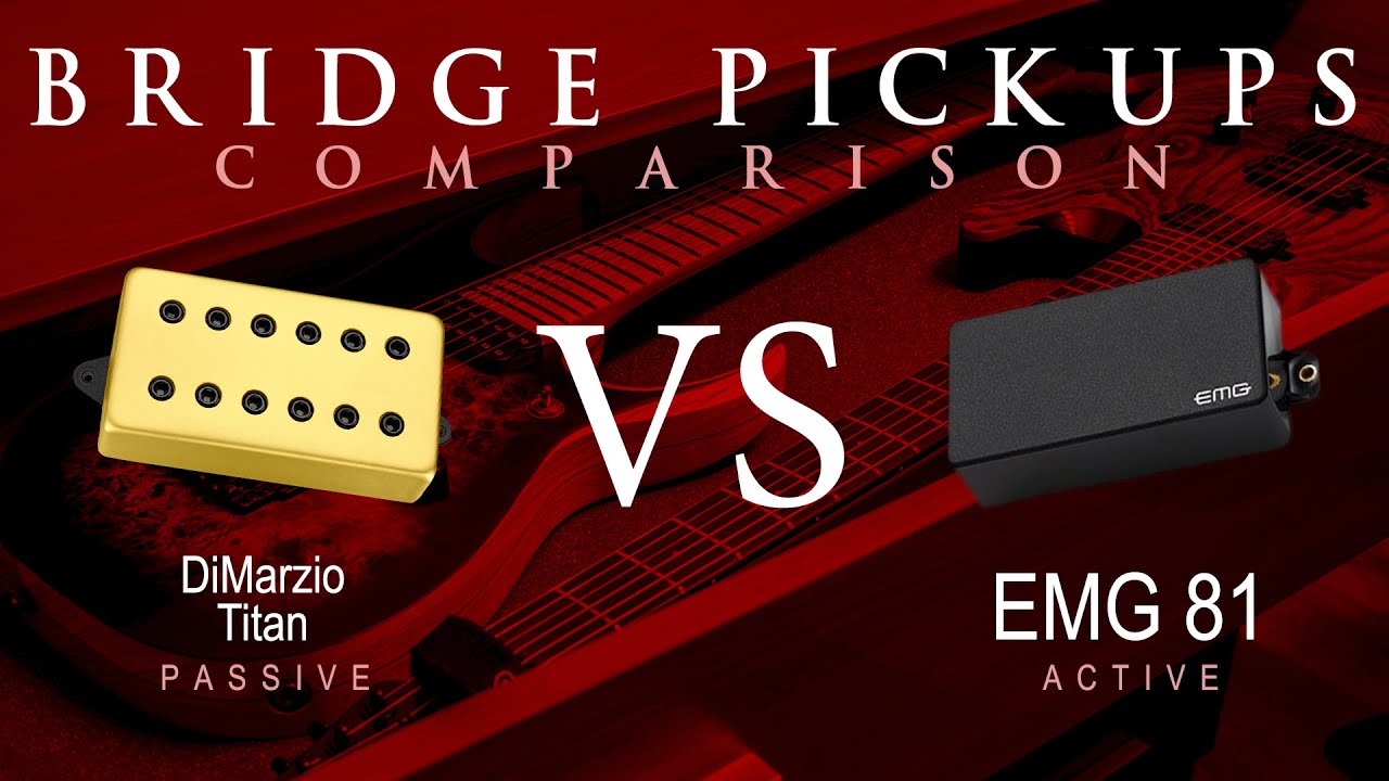 DiMarzio TITAN vs EMG 81 - Bridge Pickup Guitar Tone Comparison Demo