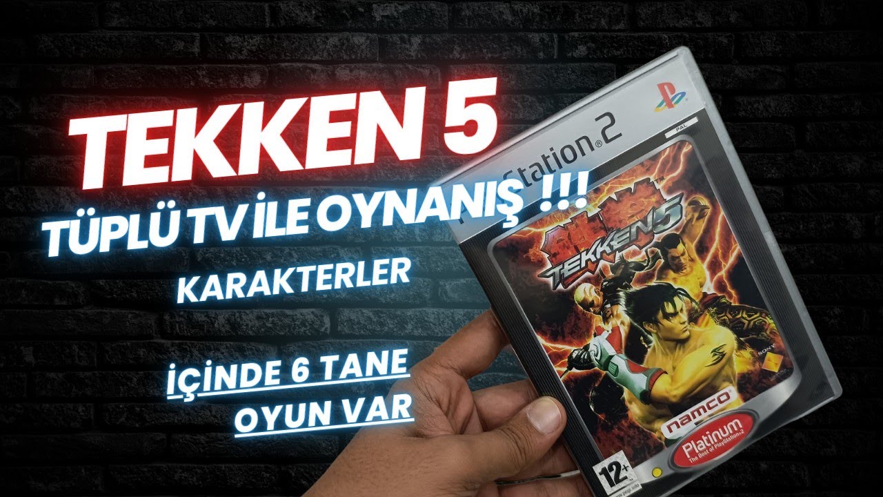 Tüplü Tv ile Playstation 2 Oynadım...Tekken 5-Ps 2 Oyun -- Tekken'in İçinde 6 Tane Oyun Var !!!