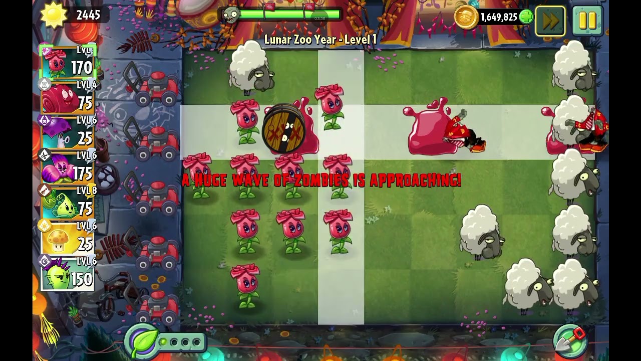 Plants vs Zombies 2 Lunar ZOO year 1