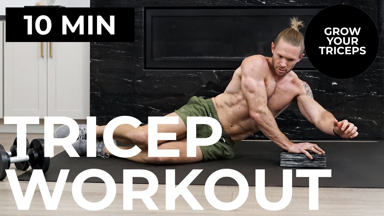 10 Min BODYWEIGHT + DUMBBELL Tricep Workout  | 16 Exercises for BIGGER TRICEPS