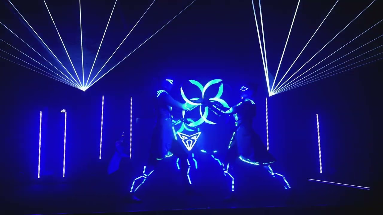 Pyroterra WOW show | SCI-FI Lightshow with RGB lasers