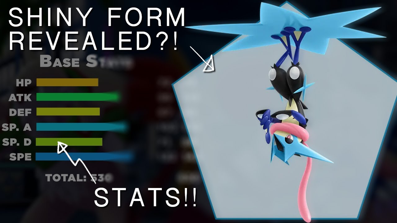 MEGA GRENINJA SHINY COULD BE AMAZING!! Info Breakdown! Stats!! (Predictions)