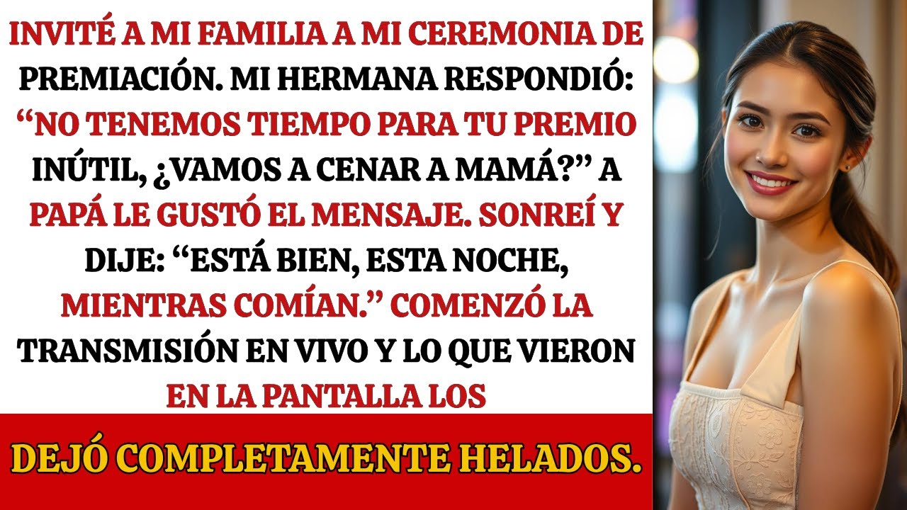 Mi hermana llamó a mi premio 