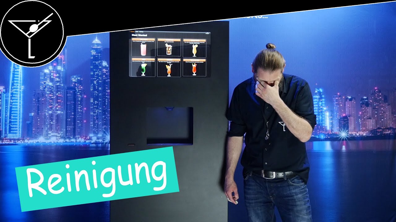 Cocktailautomat Selbstbedienung - Standger&auml;t A15 Reinigung