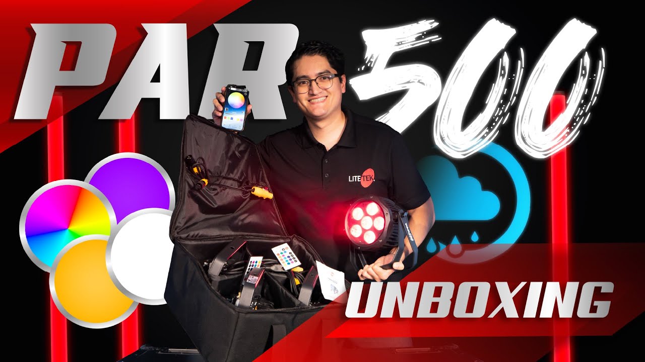 Unboxing Par 500 (Iluminación para exterior) Lite Tek