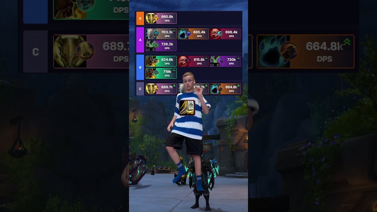 Tank Tier List for Mythic #worldofwarcraft #warcraft #thewarwithin #warwithin #mmo #mmorpg #shorts