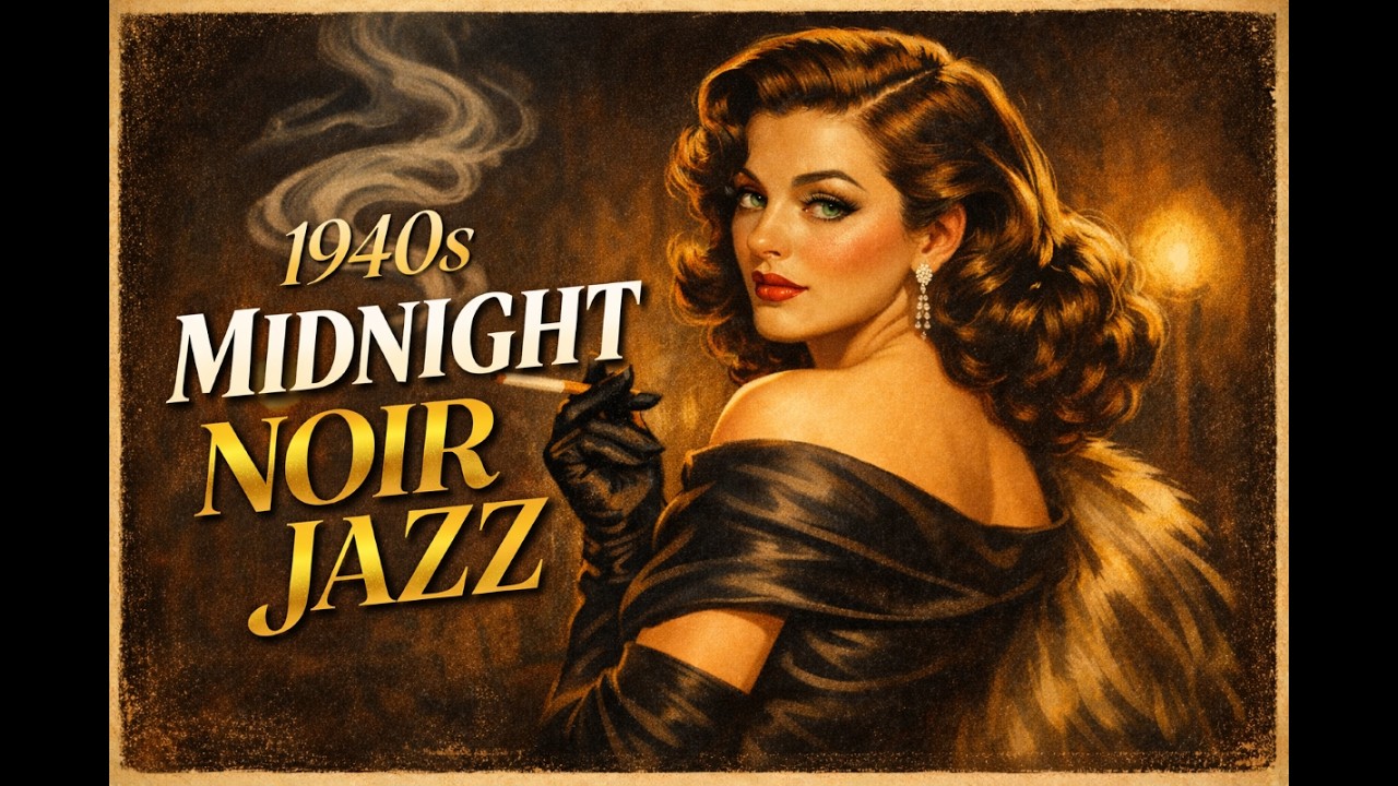 1940s Midnight Noir Jazz — Elegant Smoky Lounge (56 Min)