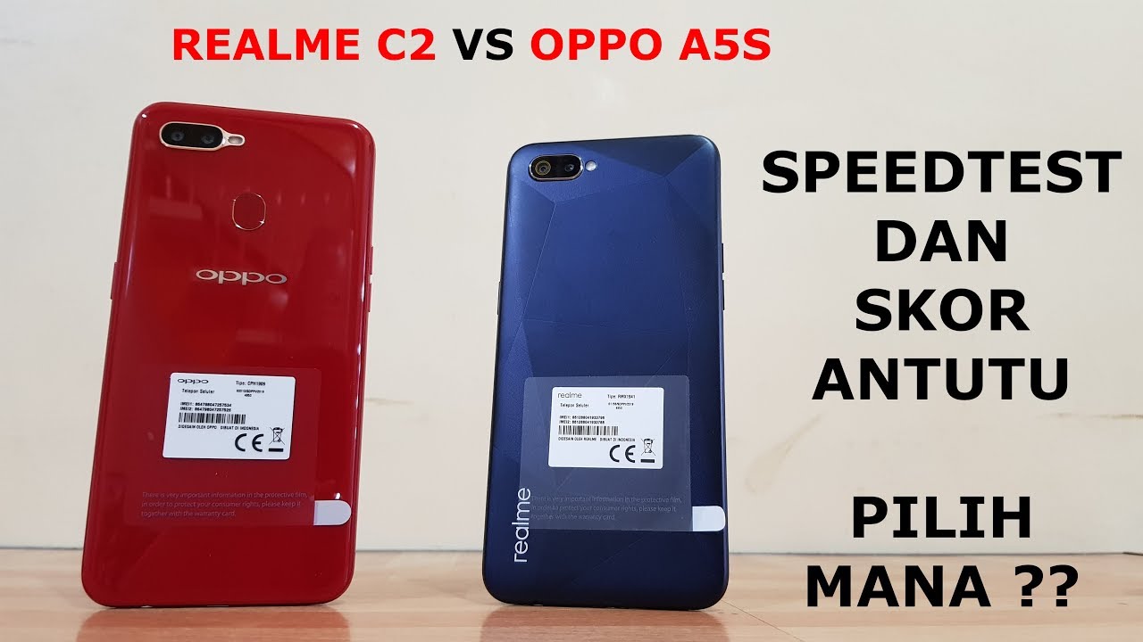 REALME C2 VS OPPO A5S | SPEEDTEST DAN SKOR ANTUTU !!