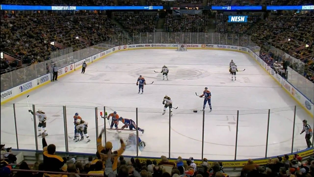 Rich Peverley scores his first Bruins goal 2/27/11 1080p HD