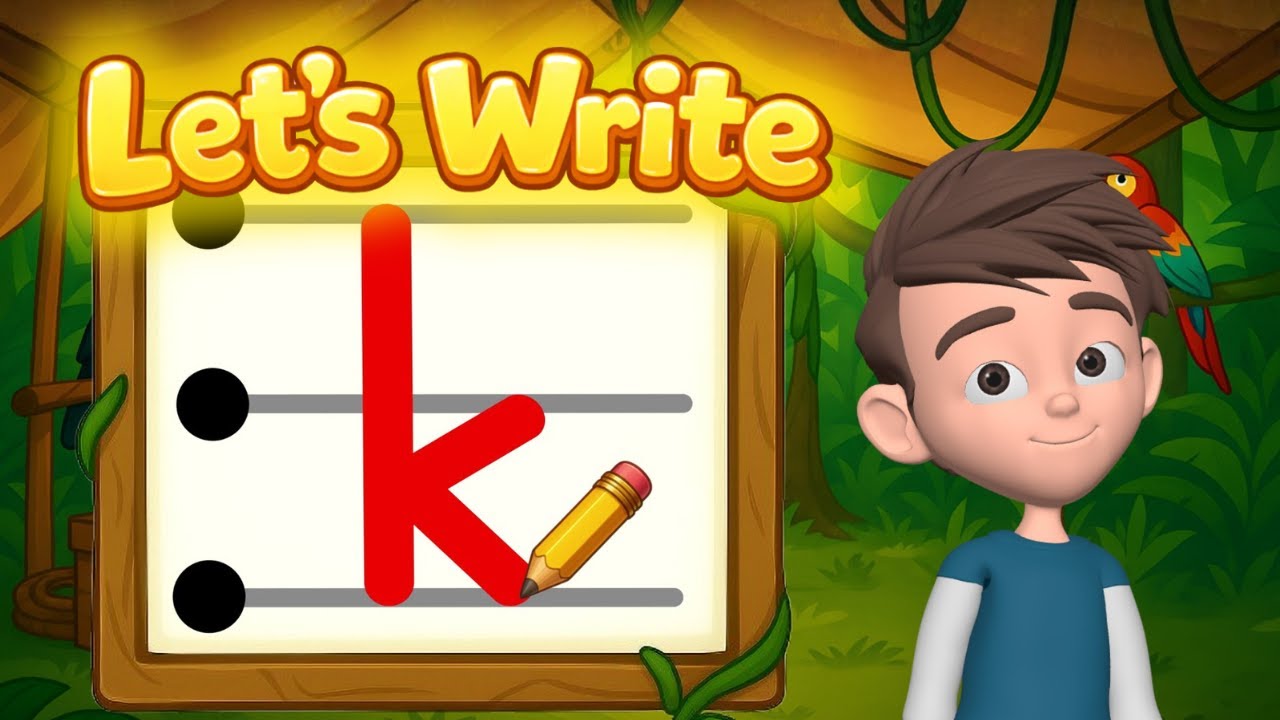 ✏️ Quick Write – Lowercase k, Practice Writing the Letter k for Kids!