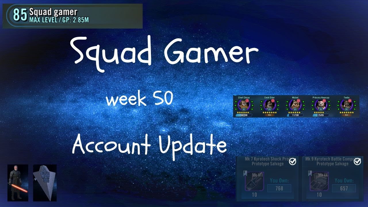 Normal Conquest Complete, Endor escalation Tier 1 - squad gamer account update week 50