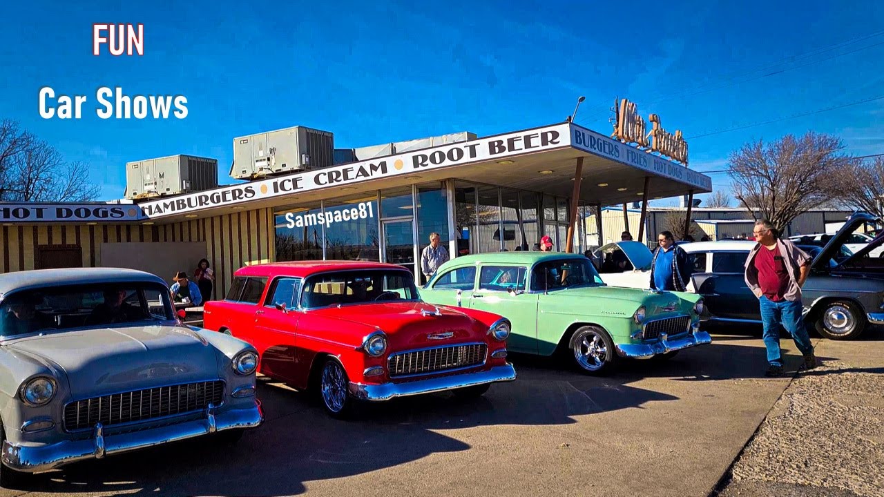 FUN classic car show {Mr Frosty & Back to the 50s} 1950s 60s classic cars trucks hot rods Samspace81