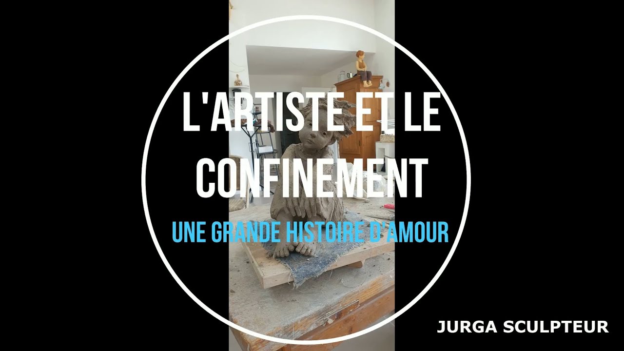 Creation d'une sculpture de Jurga en periode de confinement