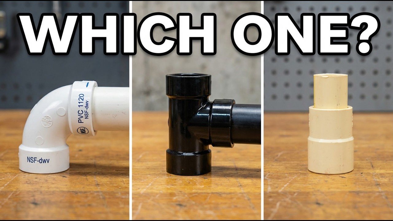 PVC vs ABS vs CPVC - Which Pipe Should You ACTUALLY Use!