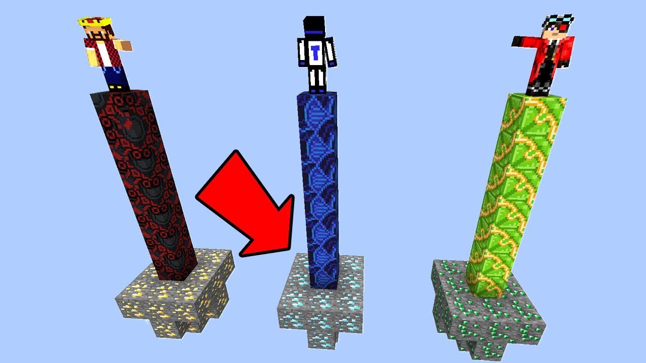 У КОГО ДЛИННЕЕ СТОЛБ? ПРЯЧЕМ БЛОКИ В РАЗНЫХ МИРАХ