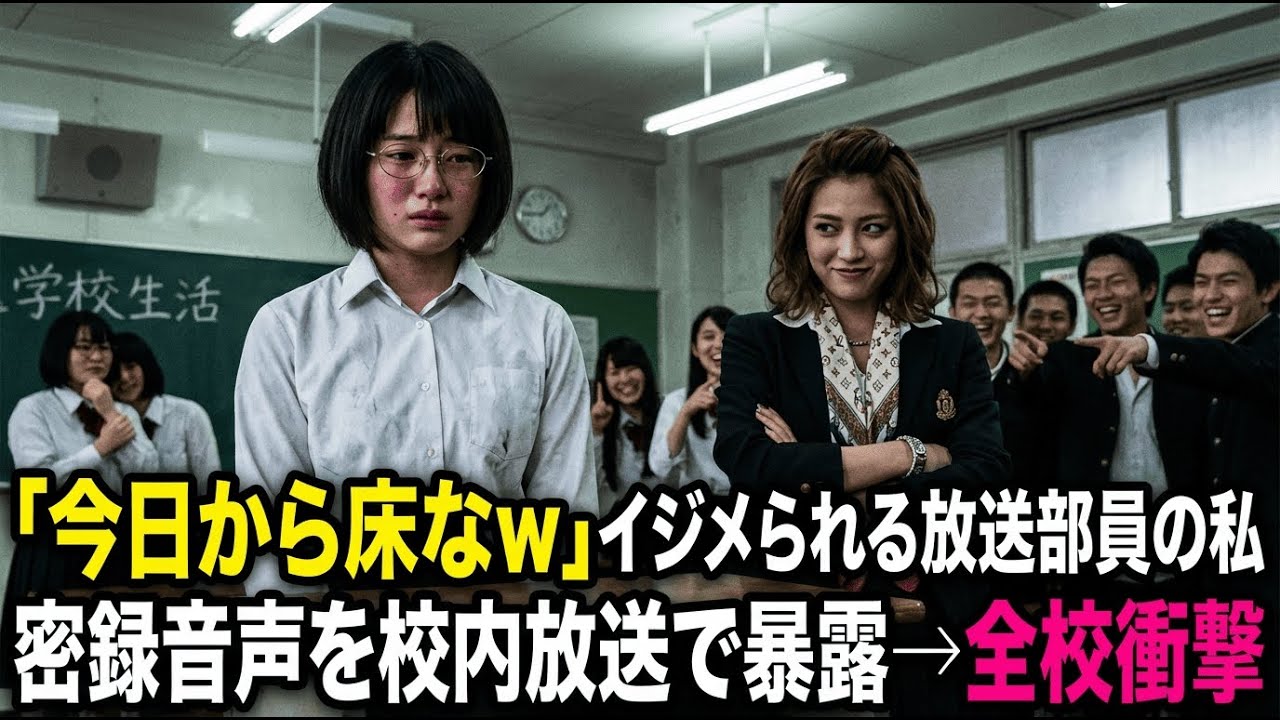 「今日から床なw」机を泥に捨てた令嬢。翌日、放送部が全校放送で『○○』を公開→電源を切られ勝ち誇る犯人に、屋外スピーカーで第2ラウンドが始まり…