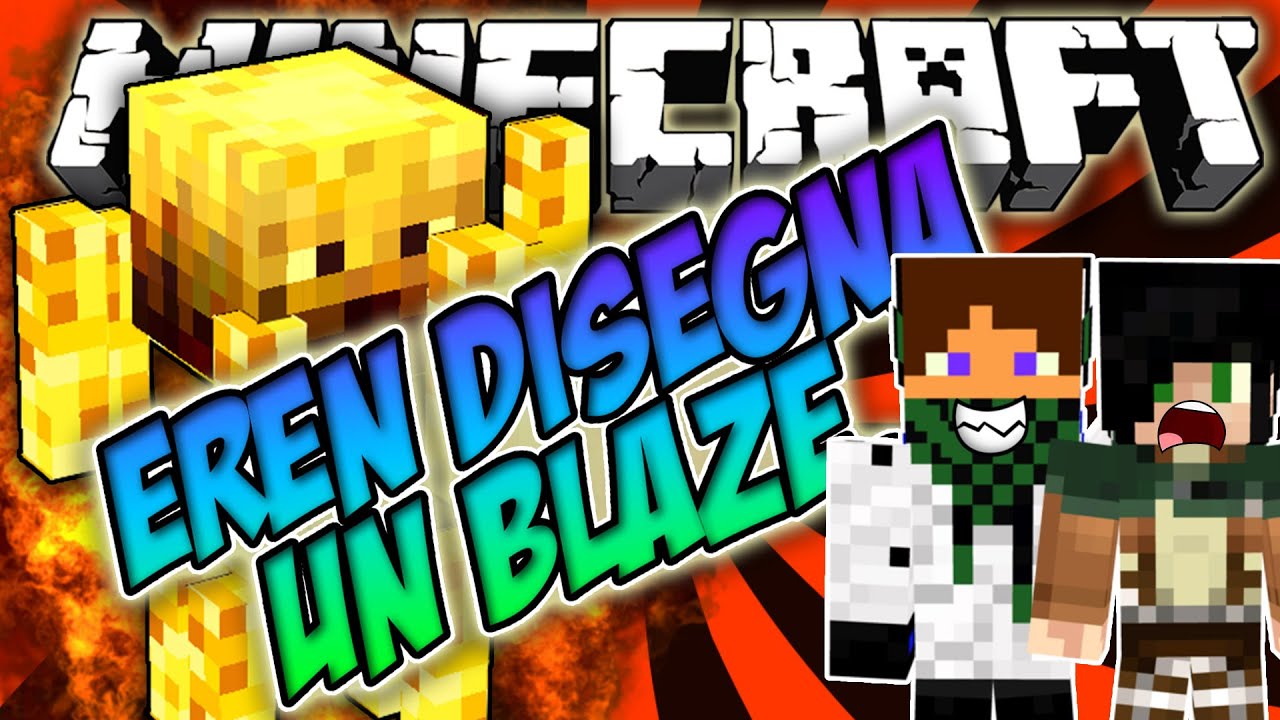 EREN DISEGNA UN BLAZE - Minecraft PIXEL PAINTERS W/KENOIA & ERENBLAZE
