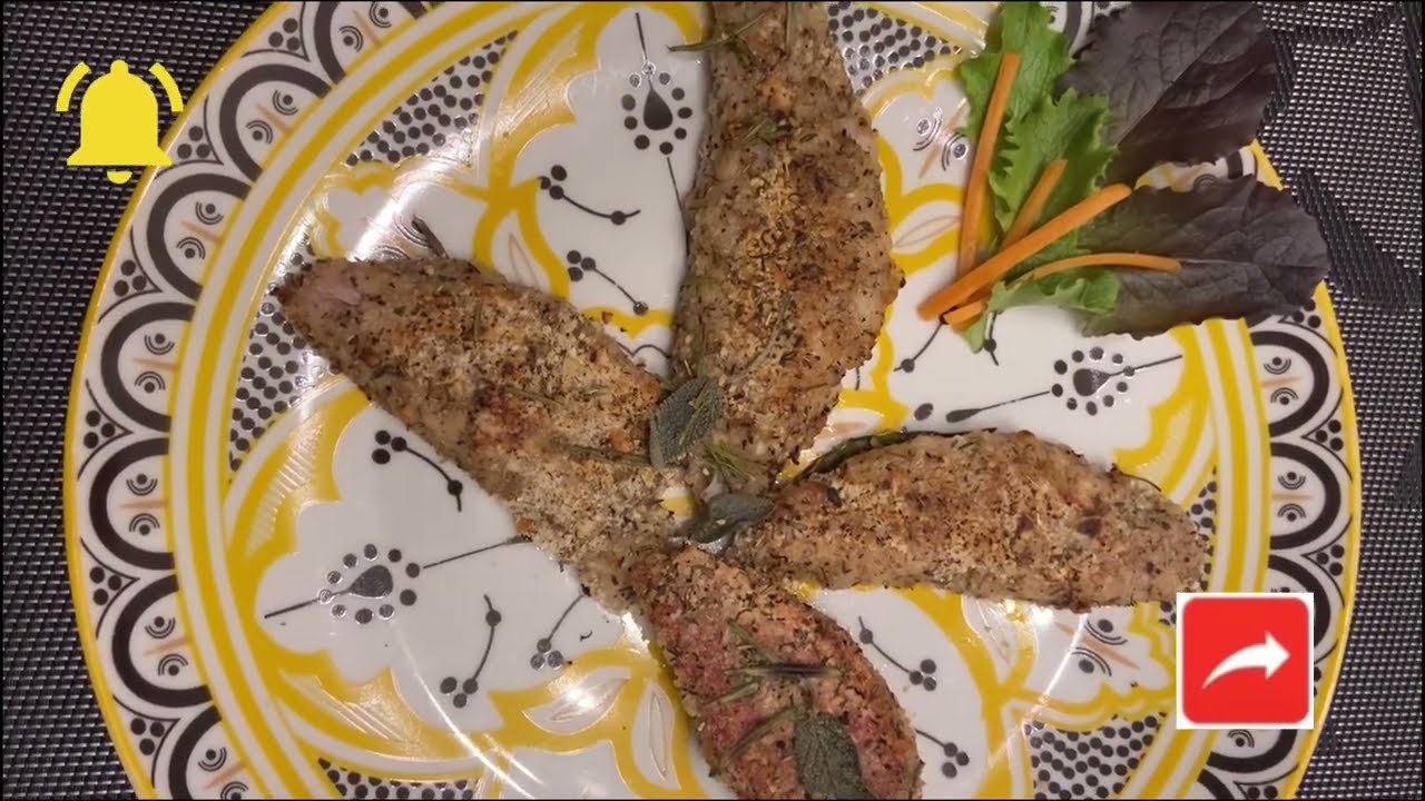 TRIGLIE IMPANATE IN PADELLA cottura senza grassi!/ PAN COOKED BREADED MULLETS/MUGOS EMPANADOS LIGHT