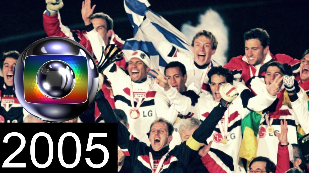Programação da rede Globo em 2005 quando SPFC foi campeão Mundial!