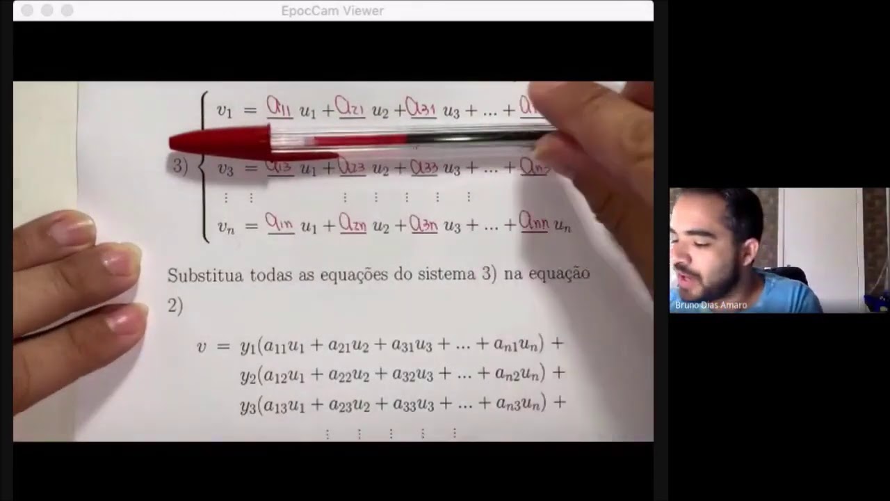 Álgebra Linear - Aula 15, parte 1: Mudança de base