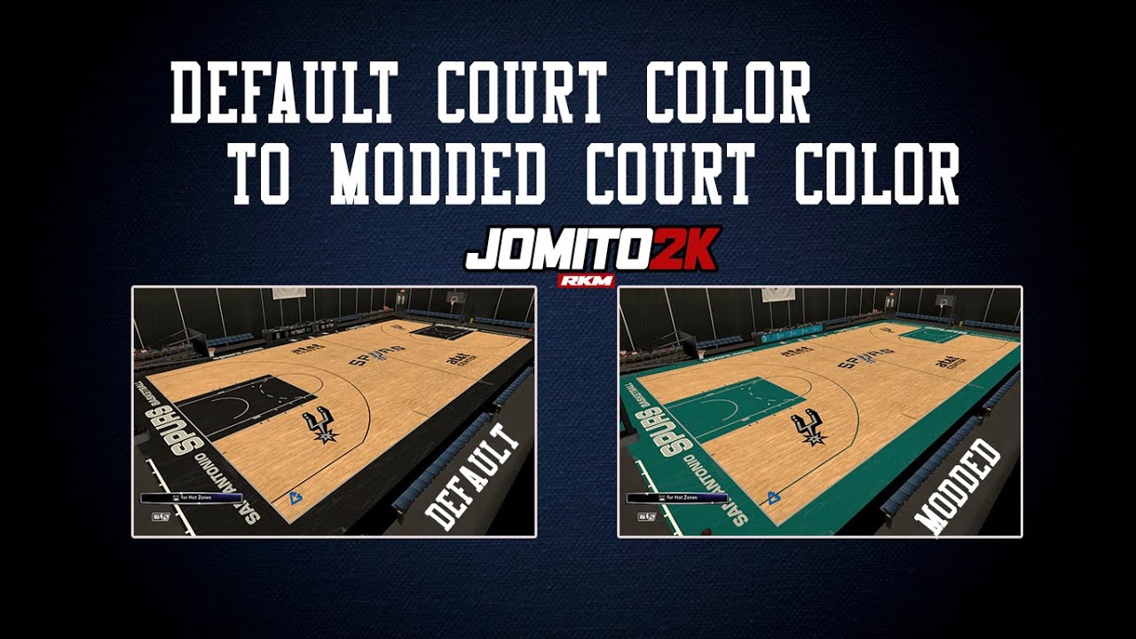 How to edit court Colors for NBA2K14