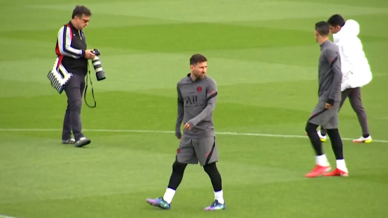 Messi Leads Paris Saint-Germain In Training Ahead Of RB Leipzig In Champions League