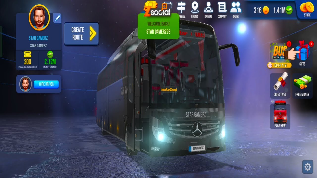 Bus Simulator : Ultimate | Luxurious ✨️🚧😍 | Mercedes-Benz | Zuuks | 
