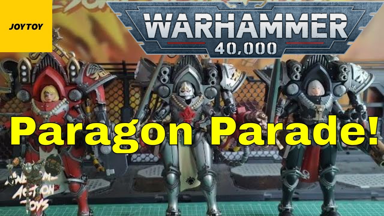 New JoyToy Warhammer 40k Sisters of Battle Paragon Warsuits. 1:18 scale at it's best.