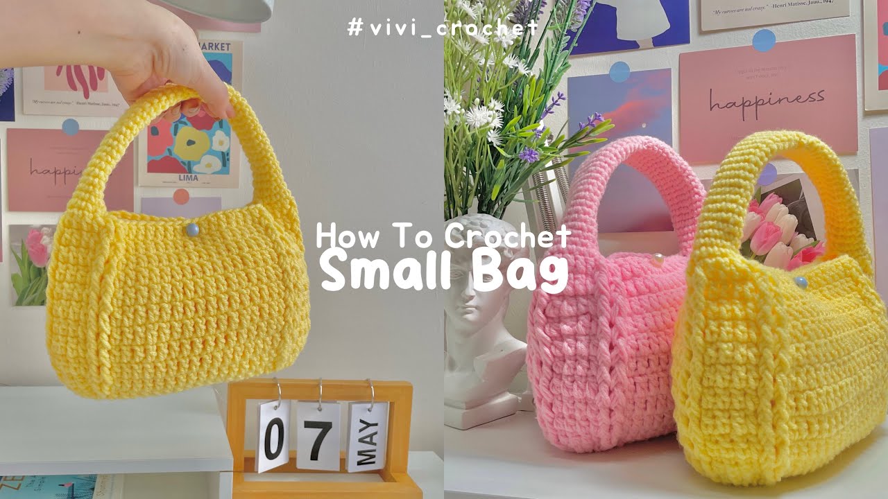 🍒How To Crochet Small Bag | Taobao淘宝ins Small Bag 🍒