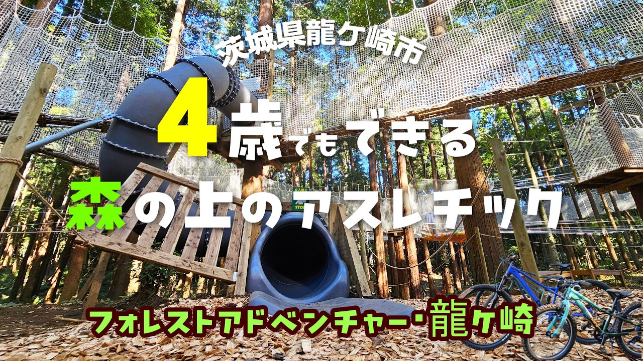 未就学児も遊べる！フォレストアドベンチャー・龍ケ崎｜茨城県
