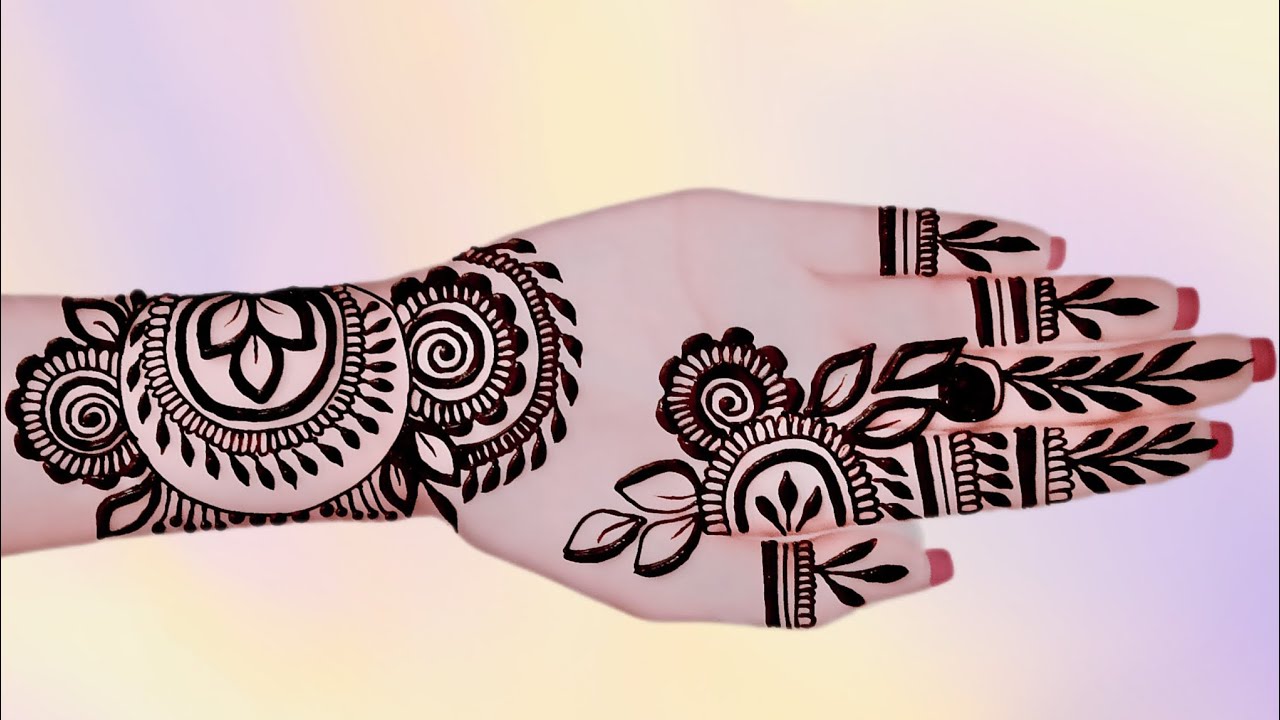 New mehndi design#front hand mehndi design #Hennabysaniya.