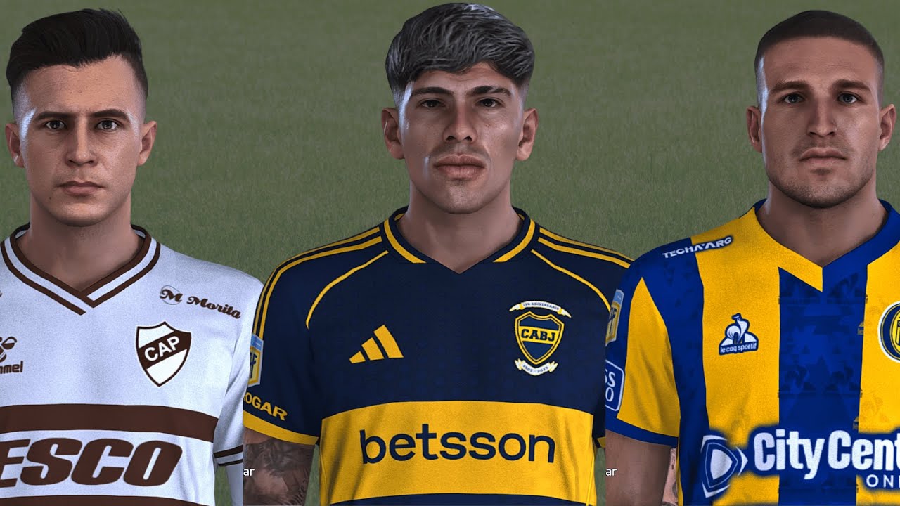 Facepack + Tattos Argentinos V25 | Augusto Lotti, Carlos Palacios e Agustín Módica | PES 21 PC