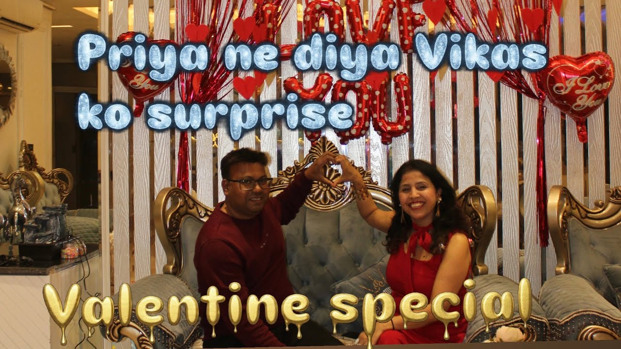 Surprised kar diya apne husband ji ko #trending @Priyaorfamily #familychannel #valentine #14february