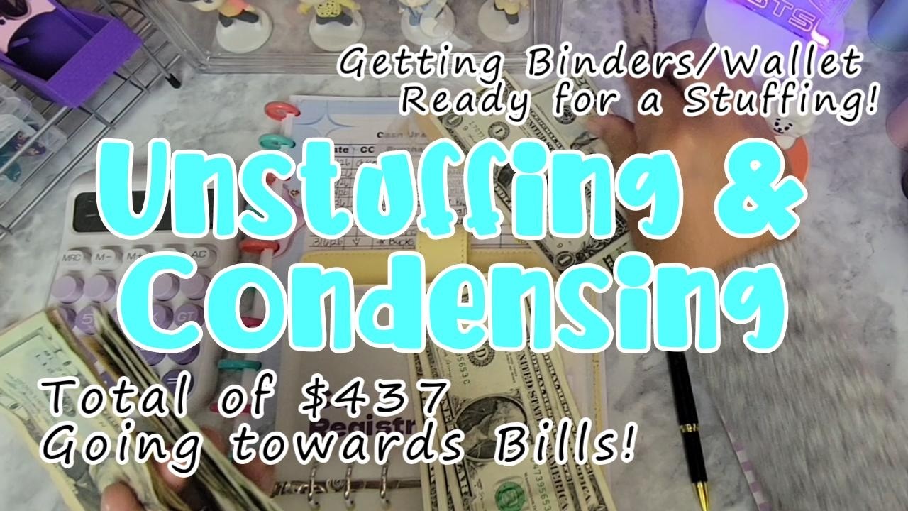 Unstuffing and Condensing of Binders and Wallet | Second for the Month of February | Deposit $437