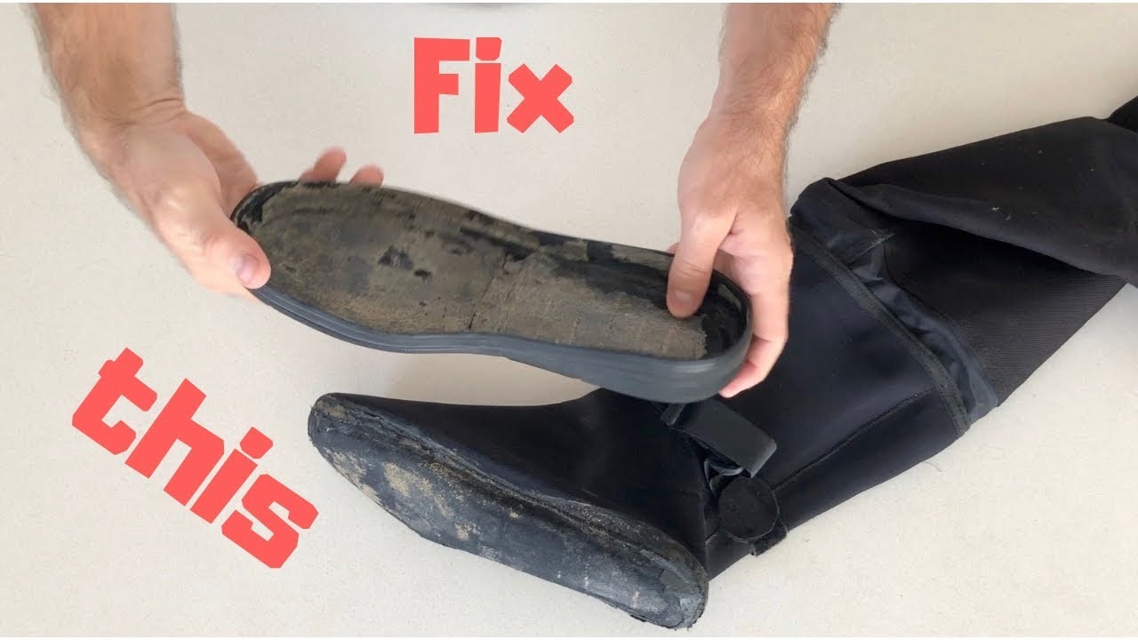 How to repair the drysuit boots