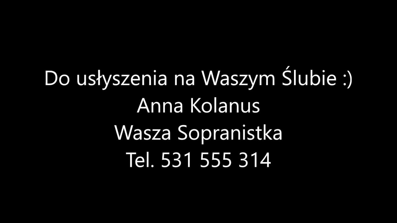 Psalm ślubny - Niech imię Pana będzie pochwalone