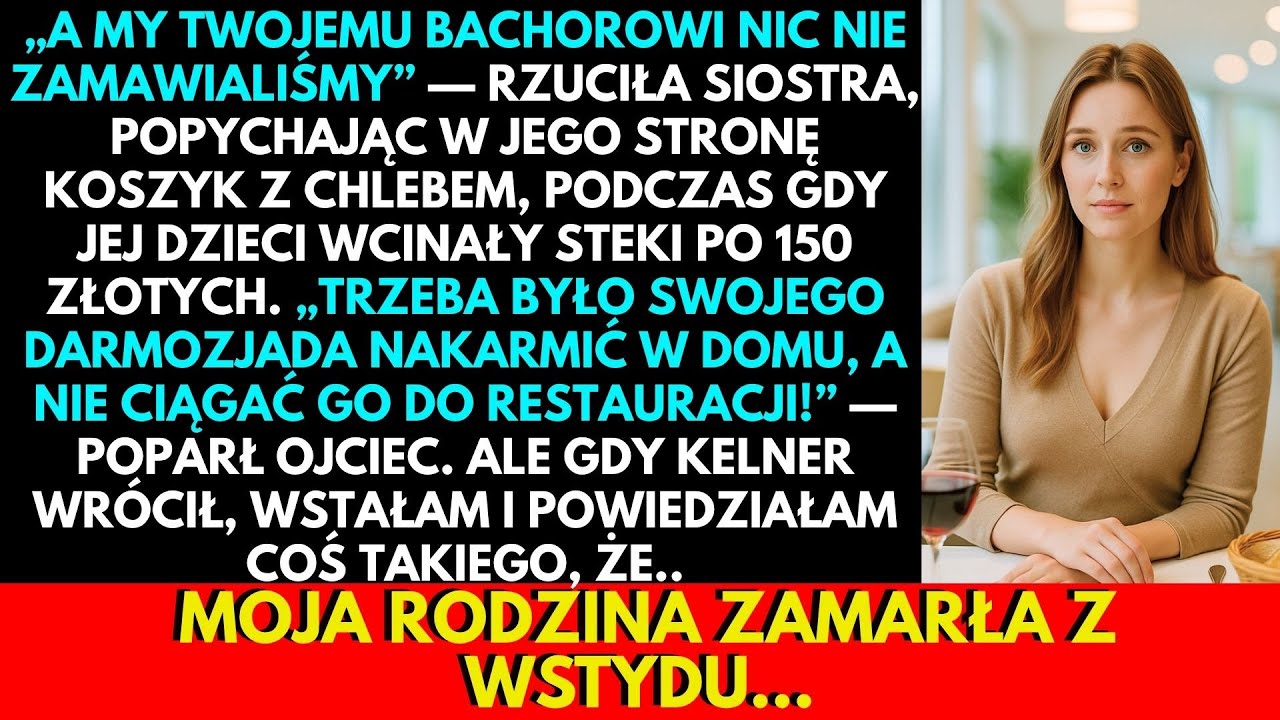 Jedli Steki Za 150 Zł, A Mojemu Synowi Rzucili Chleb… Ale Nie Docenili Mnie!