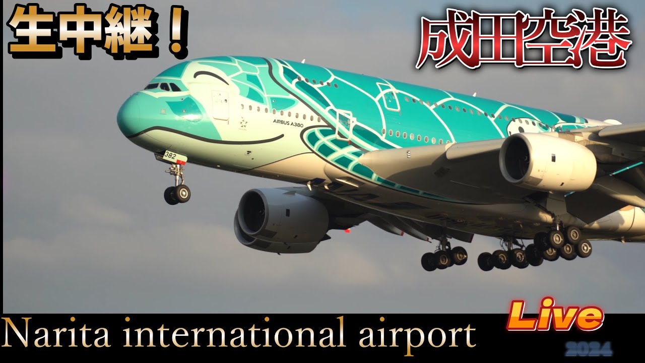 【2025/04/29 ㈫❷】🐢📸成田空港 📸生中継 【Narita international ✈️Airport Live】【Gibson Narita】