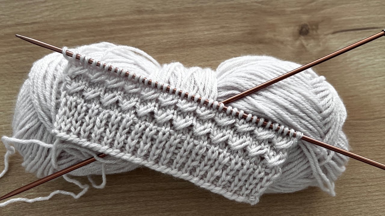 Örgüye yeni başlayanlar için kolay örgü modeli yapımı 