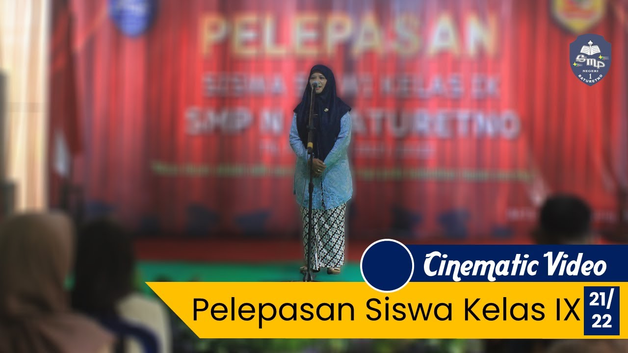 Pelepasan Siswa Kelas IX SMPN 1 Baturetno 2021/2022