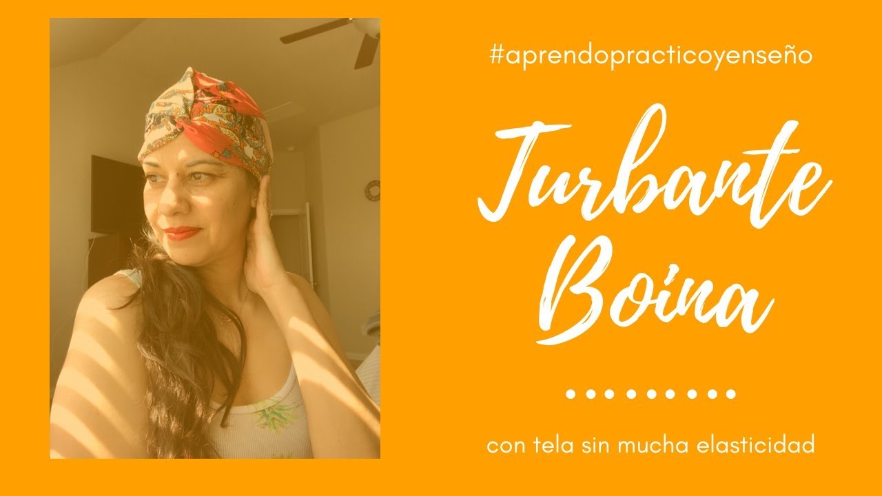 como hacer Turbante-Boina con tela sin mucha elasticidad