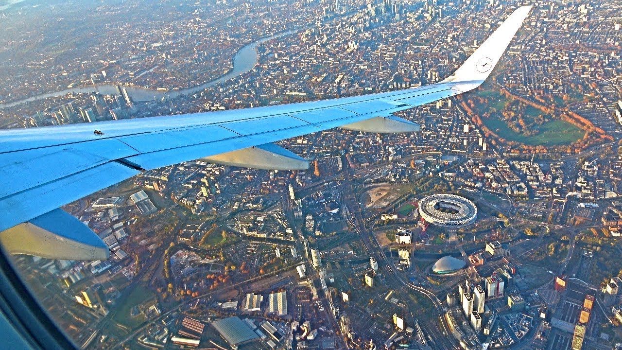 Lufthansa Airbus A320-271N - Frankfurt to London Heathrow - Sightseeing London Approach!