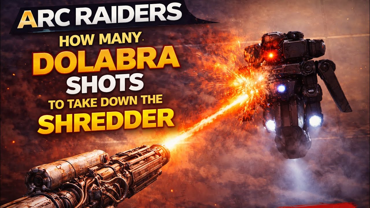 Сколько выстрелов из Dolabra нужно, чтобы уничтожить Шреддера в игре Arc Raiders? #arcraiders